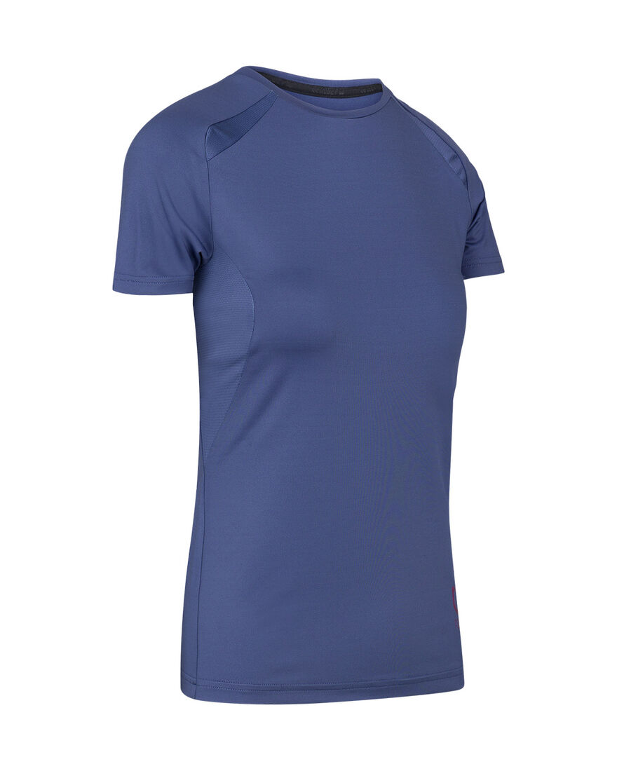 Women's Gym Shirt SS, De Nimes Blue, hi-res