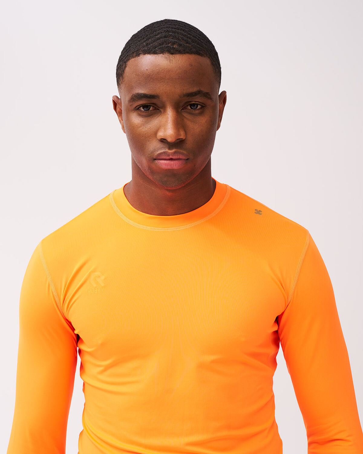 Baselayer Shirt, Neon Orange, hi-res
