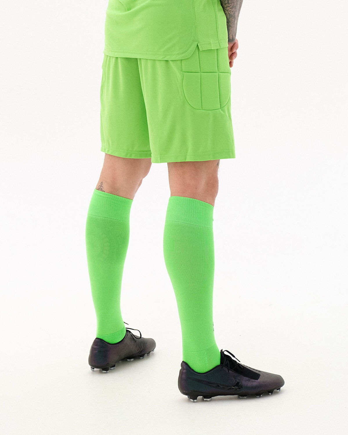 Goalkeeper Save Shorts with padding, Neon Green, hi-res