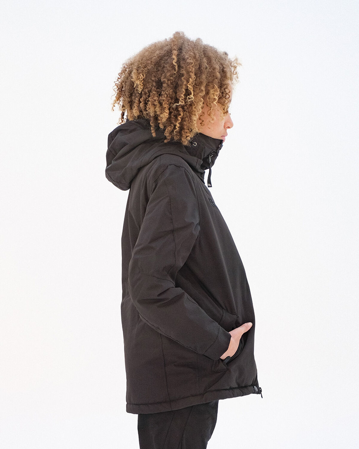Short Parka, Black, hi-res