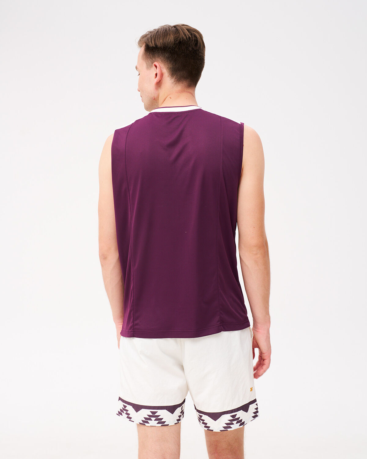 Grand Slam Tennis Sleeveless Shirt, Off White/Berry, hi-res