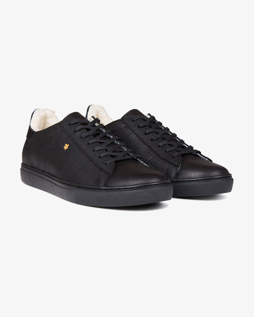 Adrien - Black - Leather, Black, hi-res