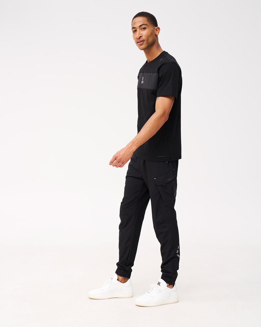 OTP X ROBEY Tammy Woven Bi-Stretch Tee, Black, hi-res