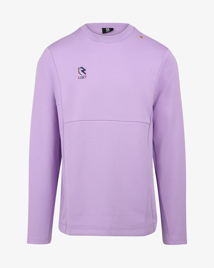 Off Pitch Cotton Crewneck Sweater, Lilac, hi-res