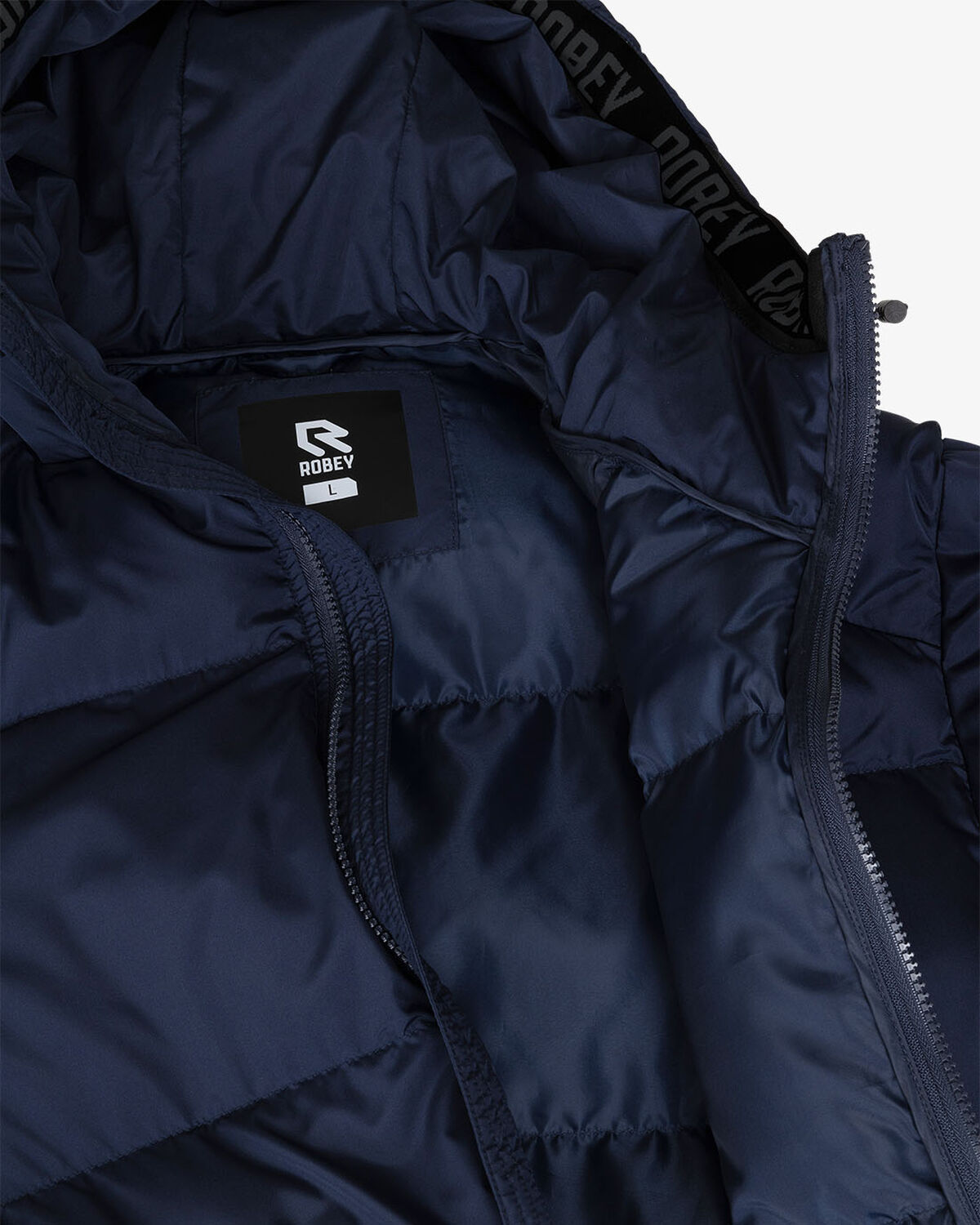 Ultra Long Padded Jacket, Navy, hi-res