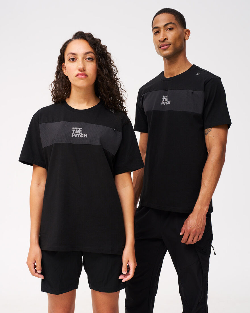 OTP X ROBEY Tammy Woven Bi-Stretch Tee, Black, hi-res