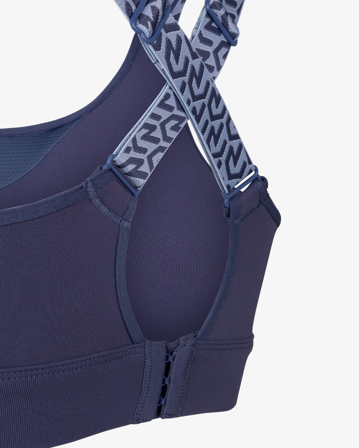 Women's Gym Sportsbra, De Nimes Blue, hi-res