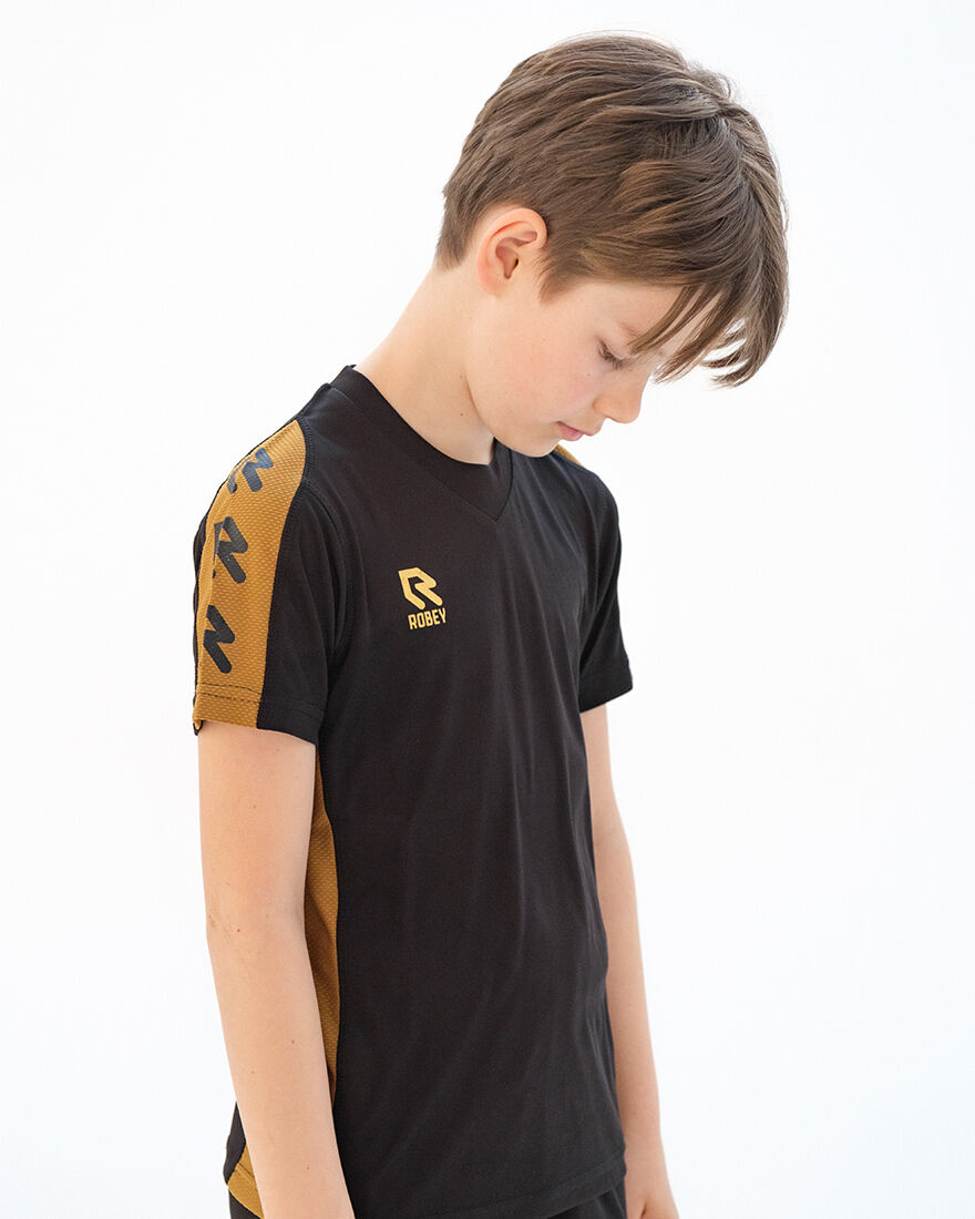 Performance Shirt, Black/Gold, hi-res