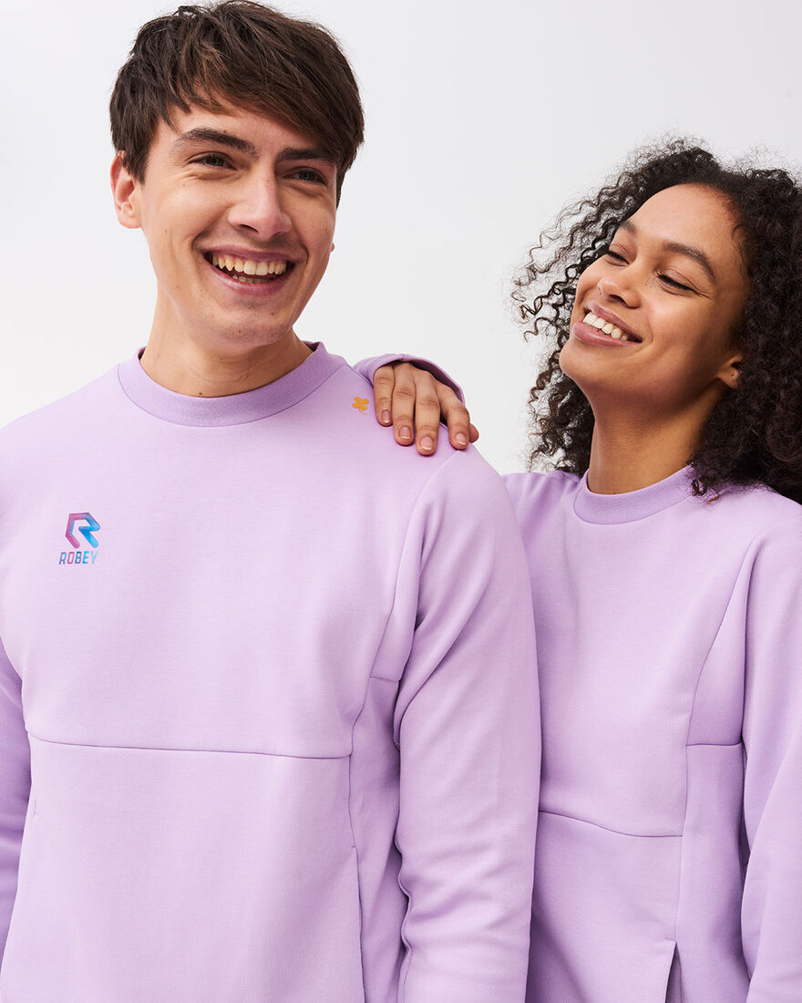 Off Pitch Cotton Crewneck Sweater, Lilac, hi-res