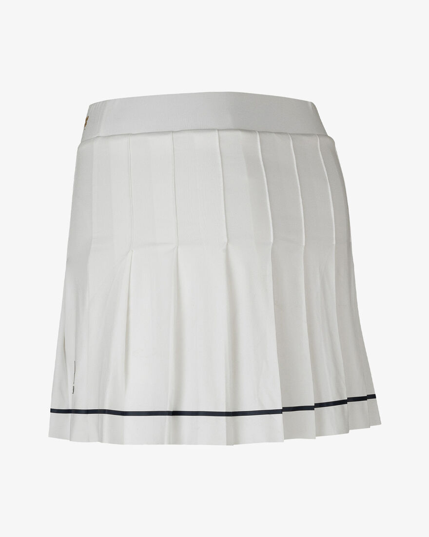 Tennis Break Pleated Skirt, Racket White, hi-res