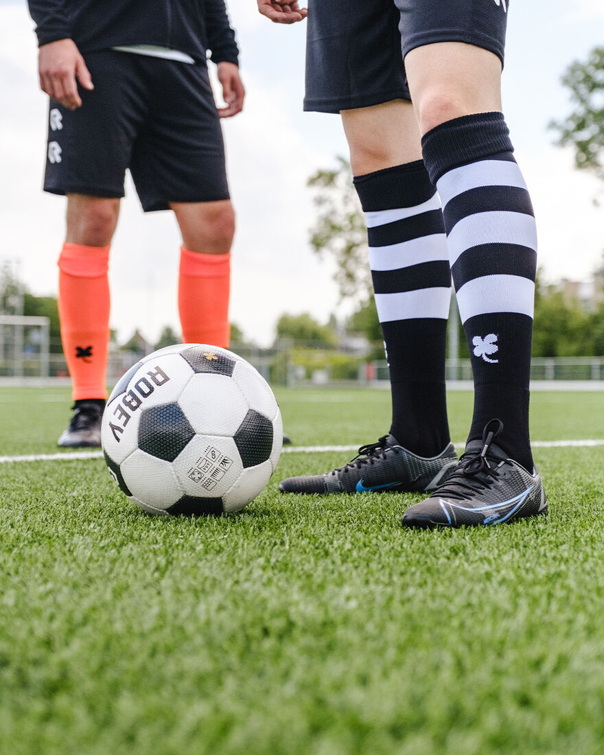 Ring Socks, Black/White Stripe, hi-res
