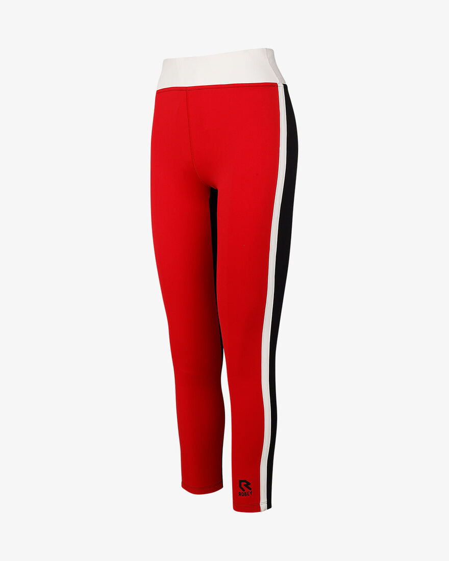 Grand Slam Tennis Legging, Red/Black/Off White, hi-res