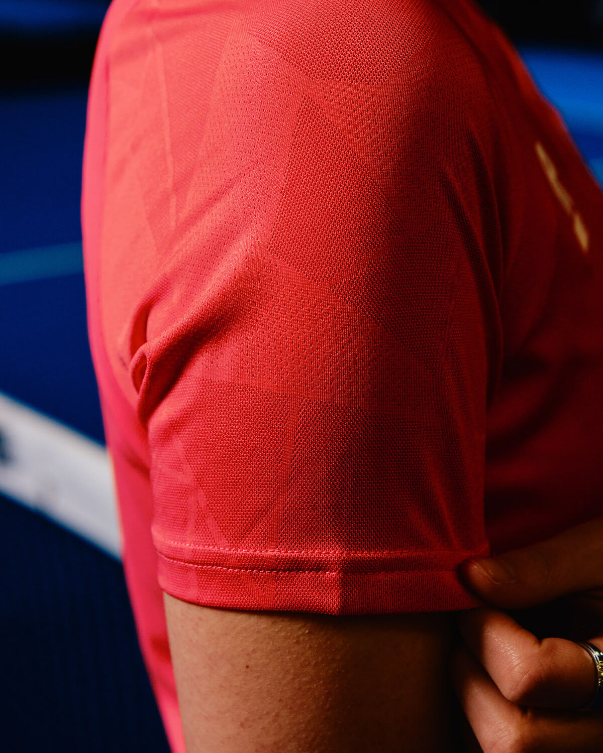 Tennis Smash Tee Women, Sunset Coral, hi-res