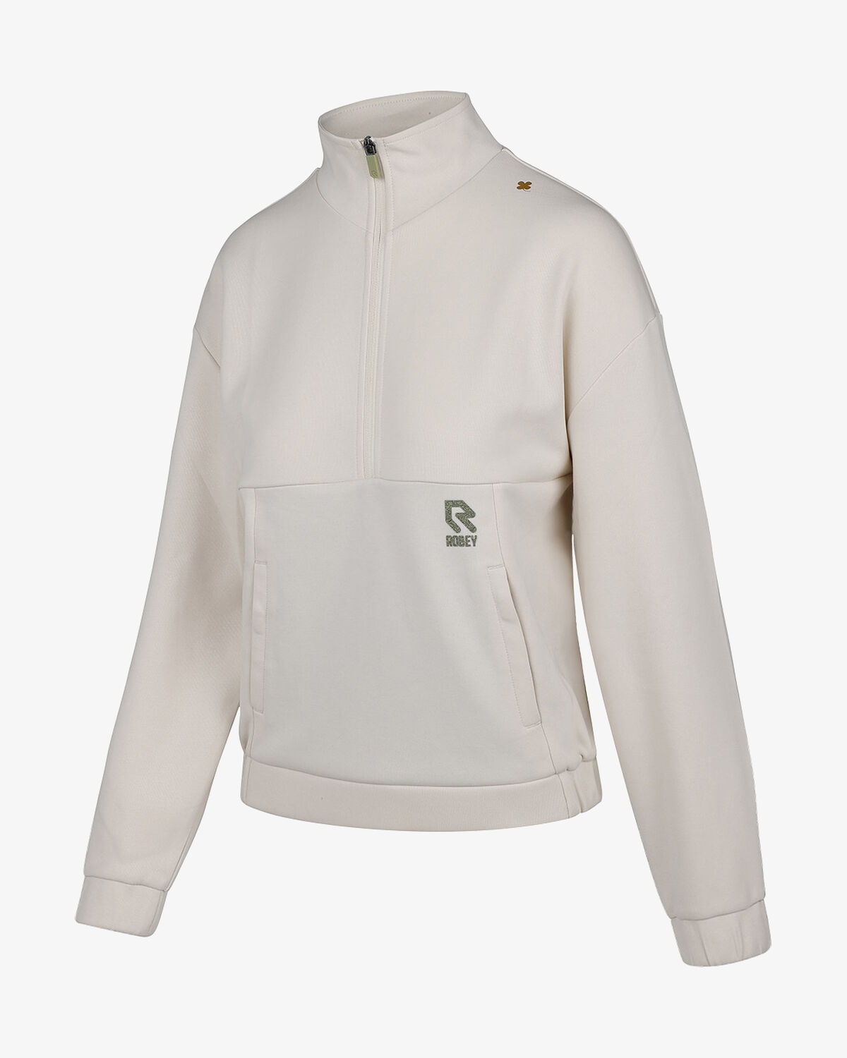 Women's Off Pitch Jacket Half-Zip, Turtle Dove, hi-res