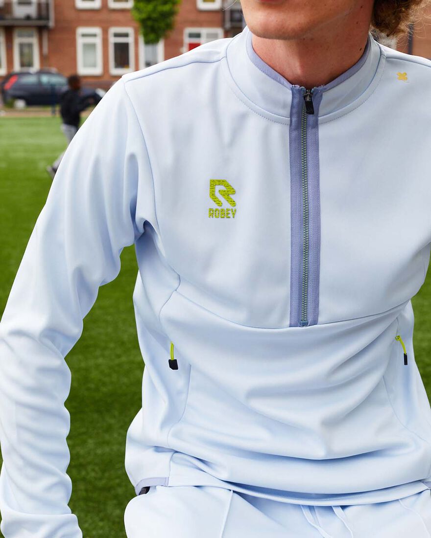 Off Pitch Scuba Half-Zip Top, Opal, hi-res