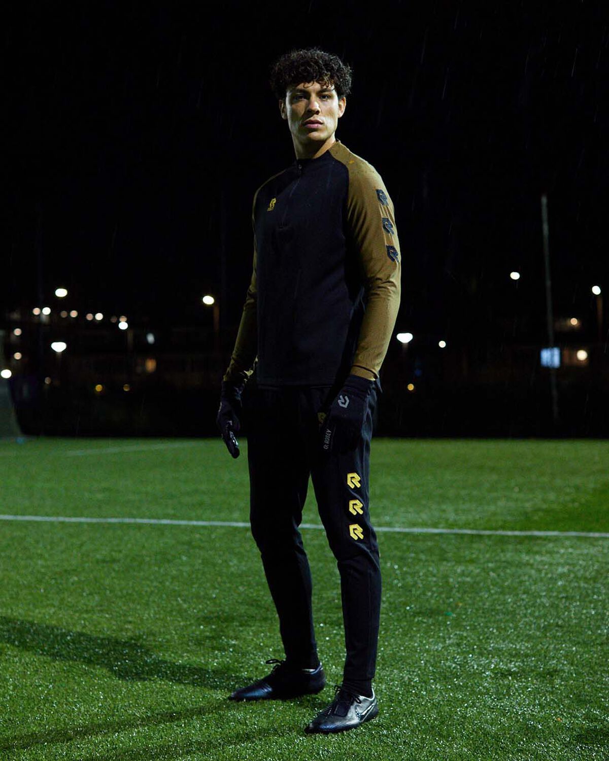Performance Pants, Black/Gold, hi-res