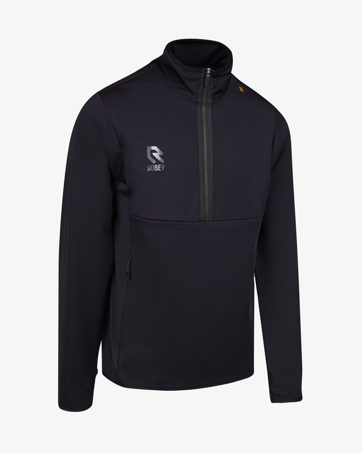 Off Pitch Scuba Half-Zip Top, Black, hi-res