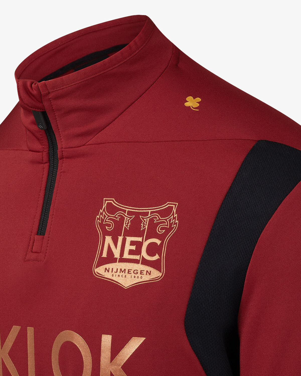 N.E.C. Playmaker Training Sweater Half-Zip 23/24, Bordeaux, hi-res