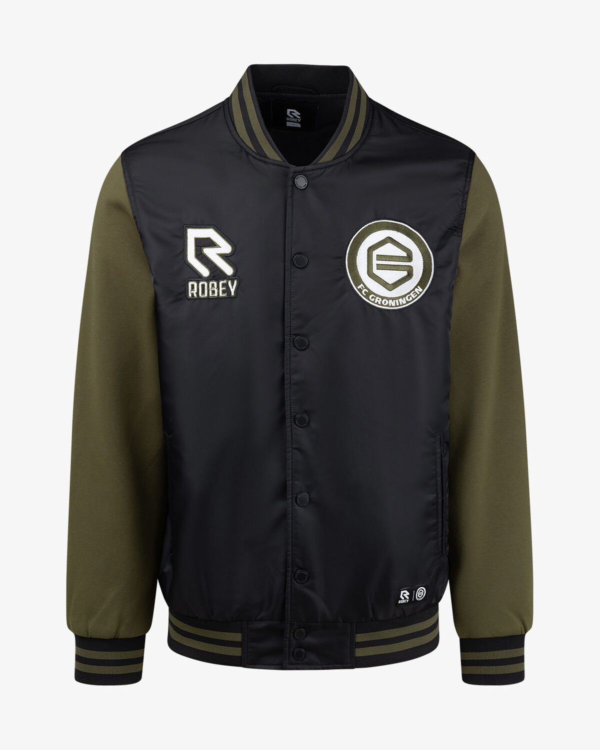 FC Groningen Varsity Jacket 23/24, Black/Green, hi-res