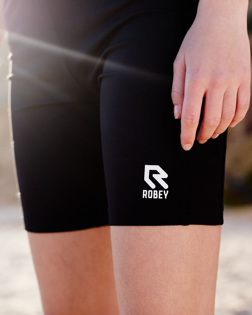Women's Gym Biker, Black, hi-res