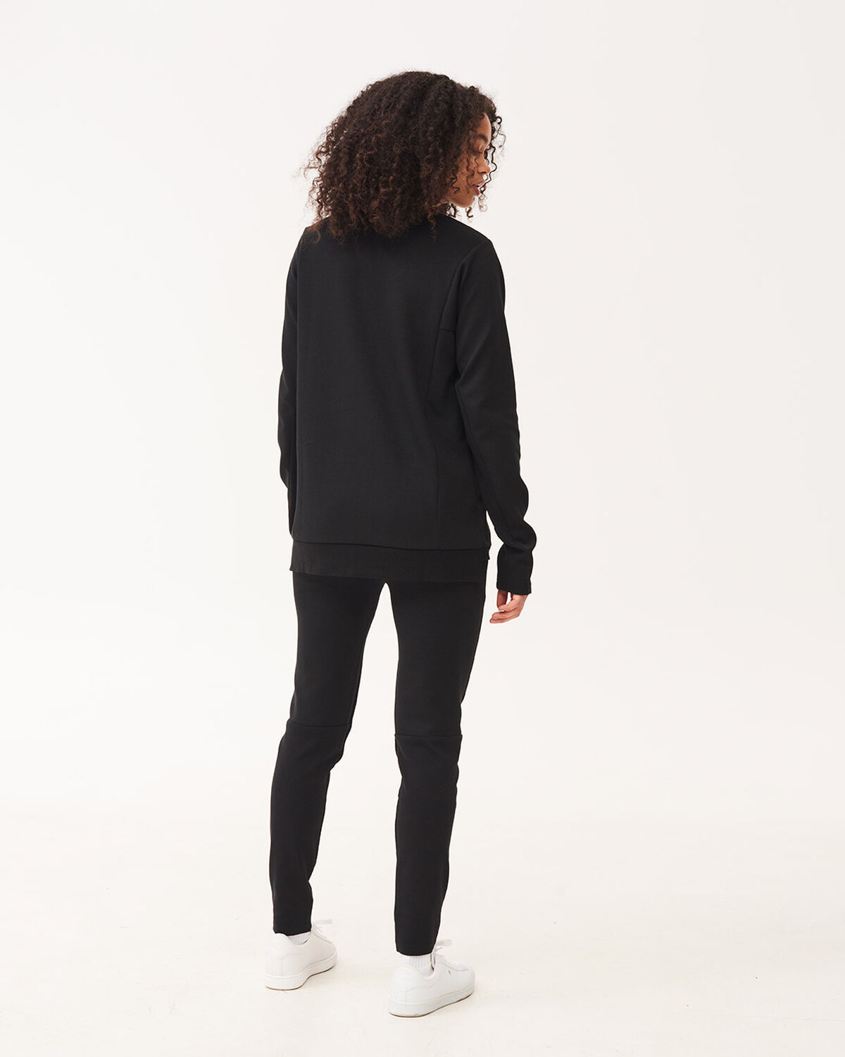 Off Pitch Cotton Crewneck Sweater, Black, hi-res