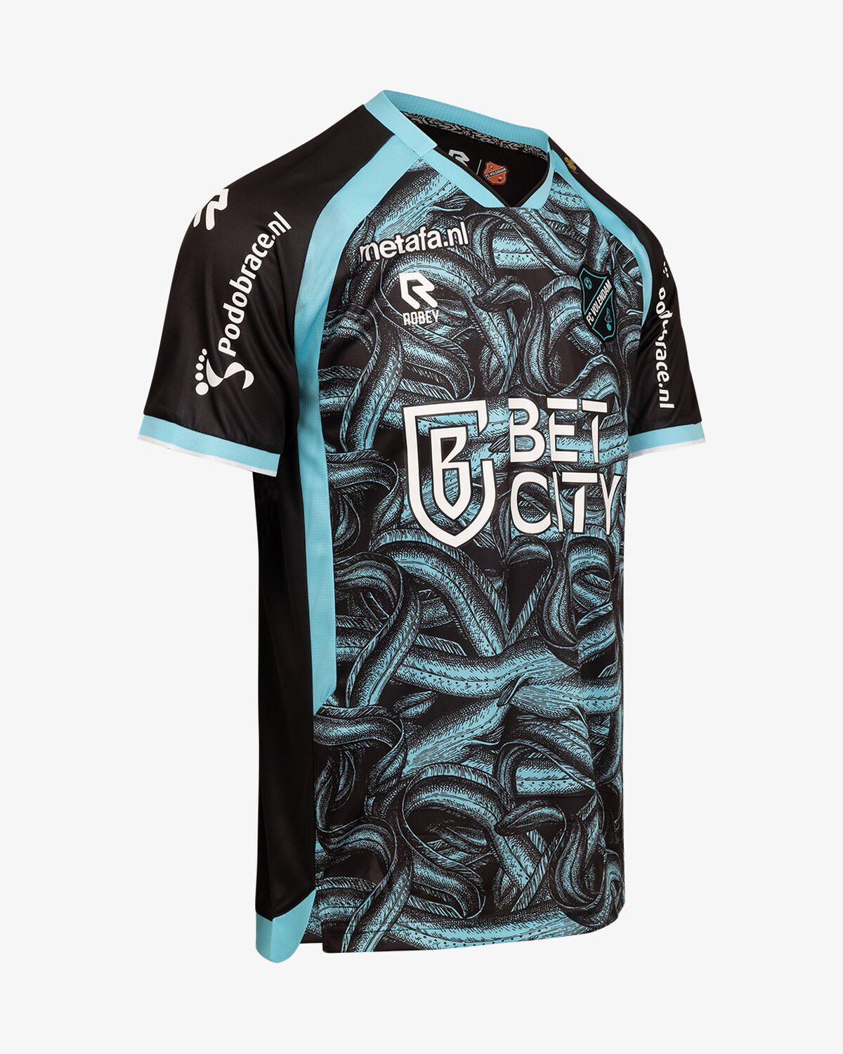 FC Volendam Away Palingshirt SR 23/24, Black/Sky Blue, hi-res