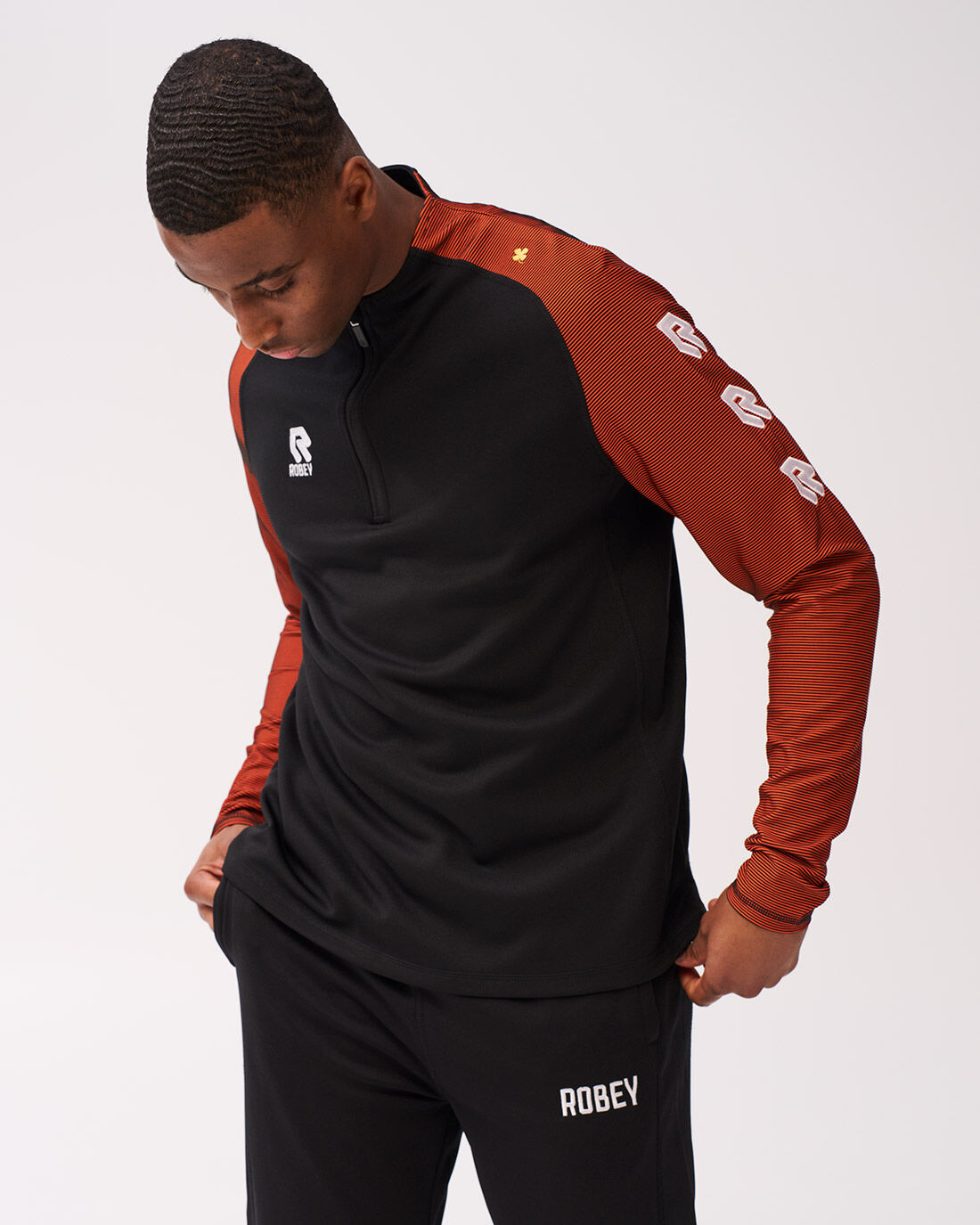 Black and orange sweatsuit new arrivals