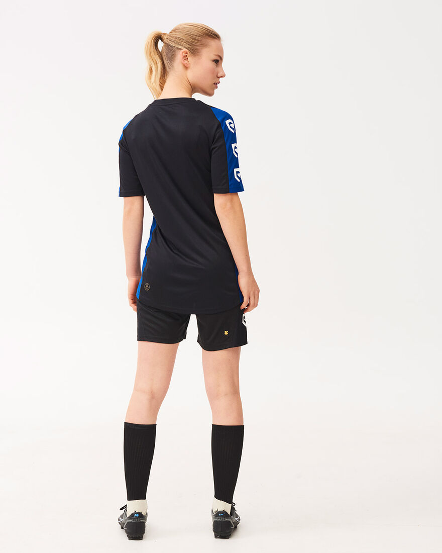 Performance Shirt, Black/Royal Blue, hi-res