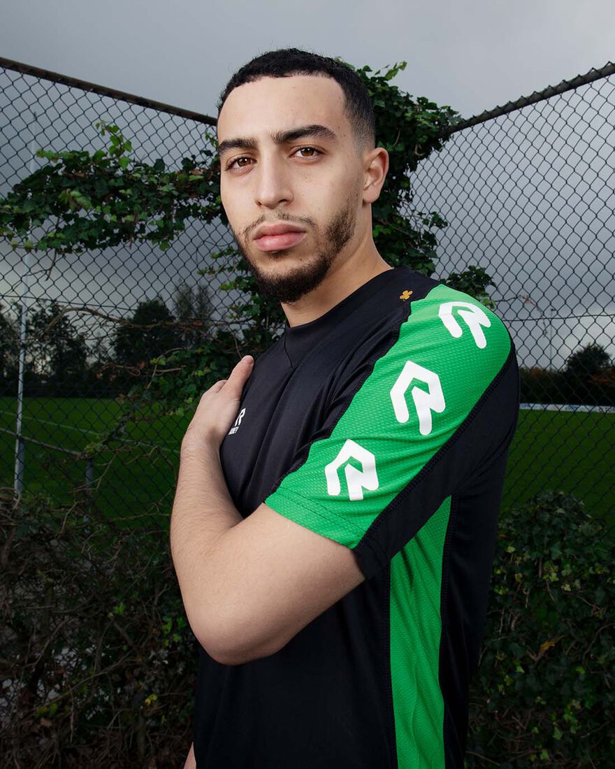 Performance Shirt, Black/Green, hi-res