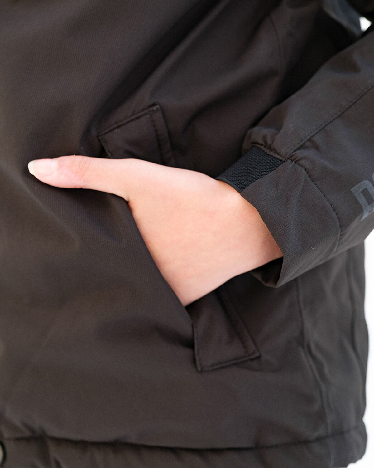 Short Parka, Black, hi-res