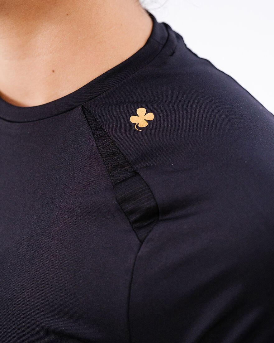 Women's Gym Shirt SS, Black, hi-res
