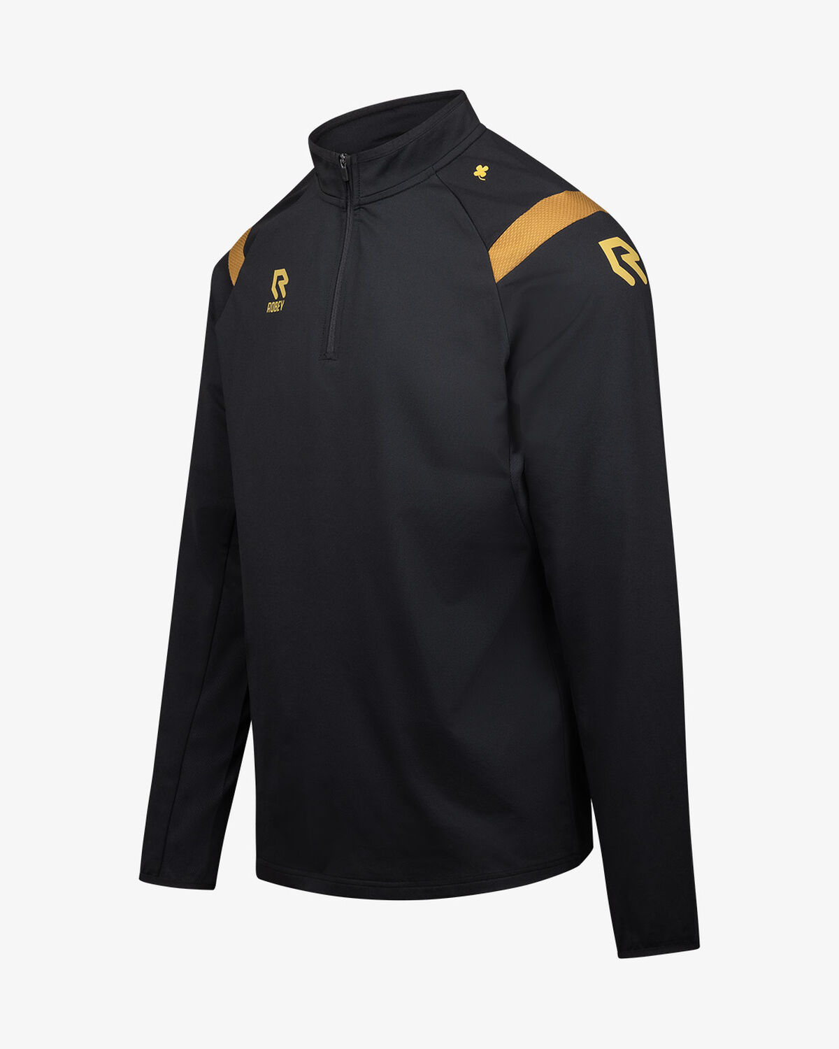 Control Half-Zip Top Special, Black/Gold, hi-res