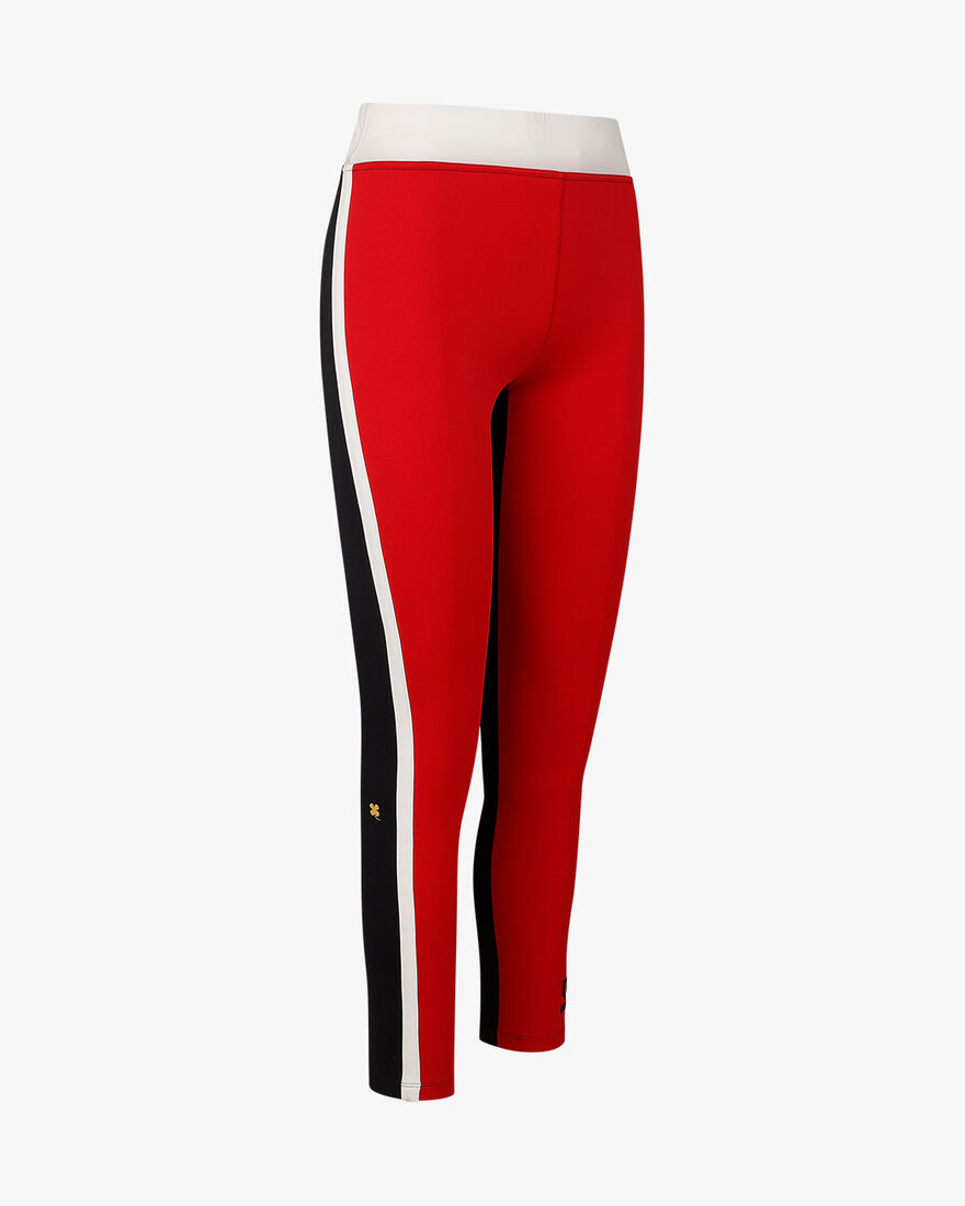 Grand Slam Tennis Legging, Red/Black/Off White, hi-res