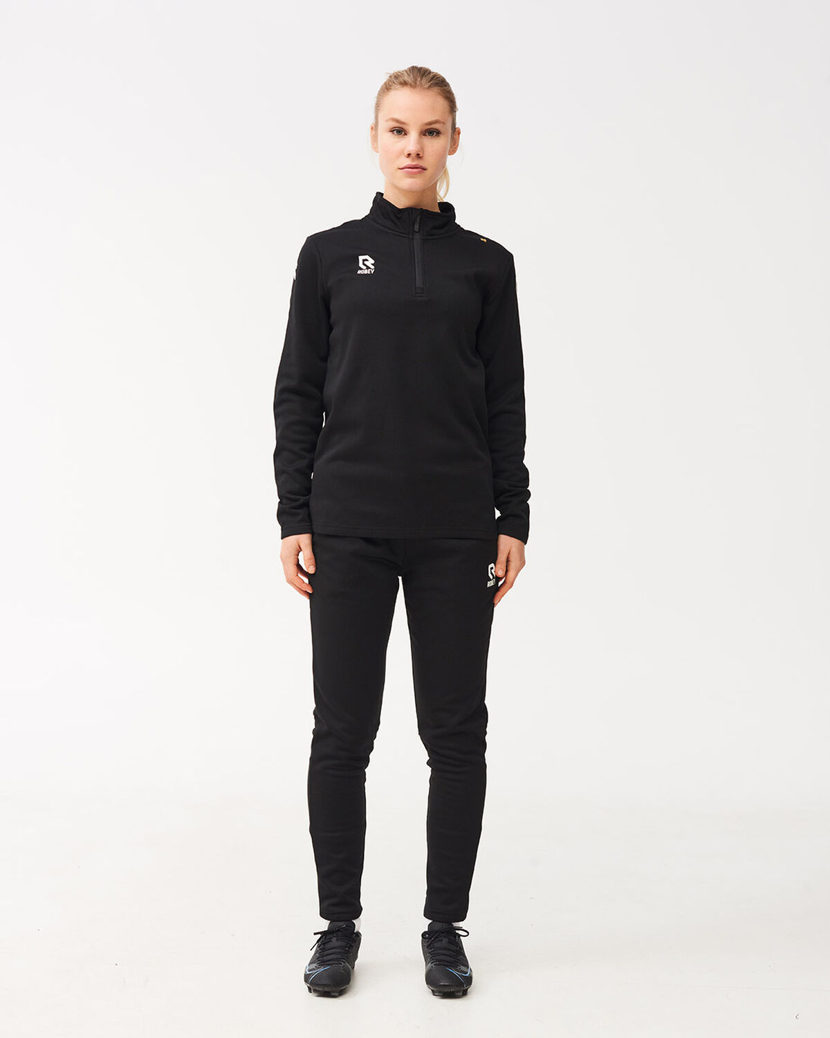 Crossbar Half-Zip, Black, hi-res