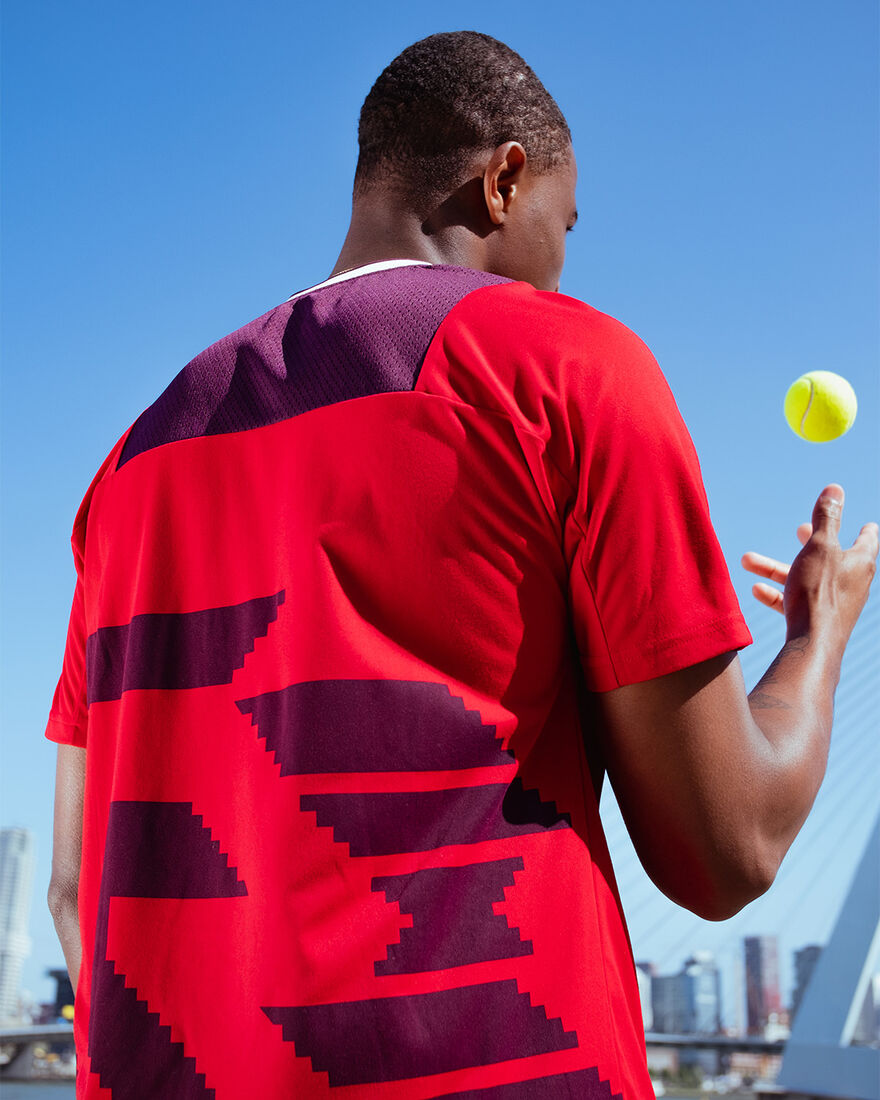 Grand Slam Tennis Tee, Red/Berry, hi-res