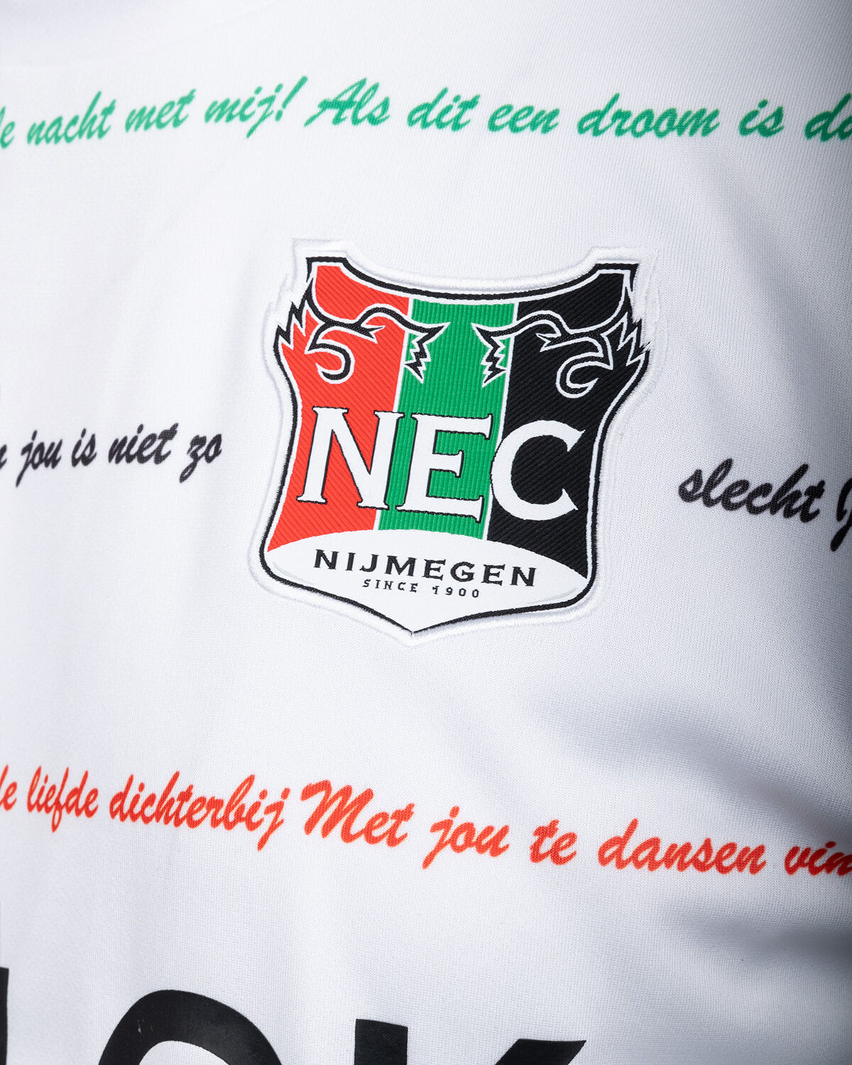 N.E.C. Bekerfinaleshirt Warming-Up, White, hi-res