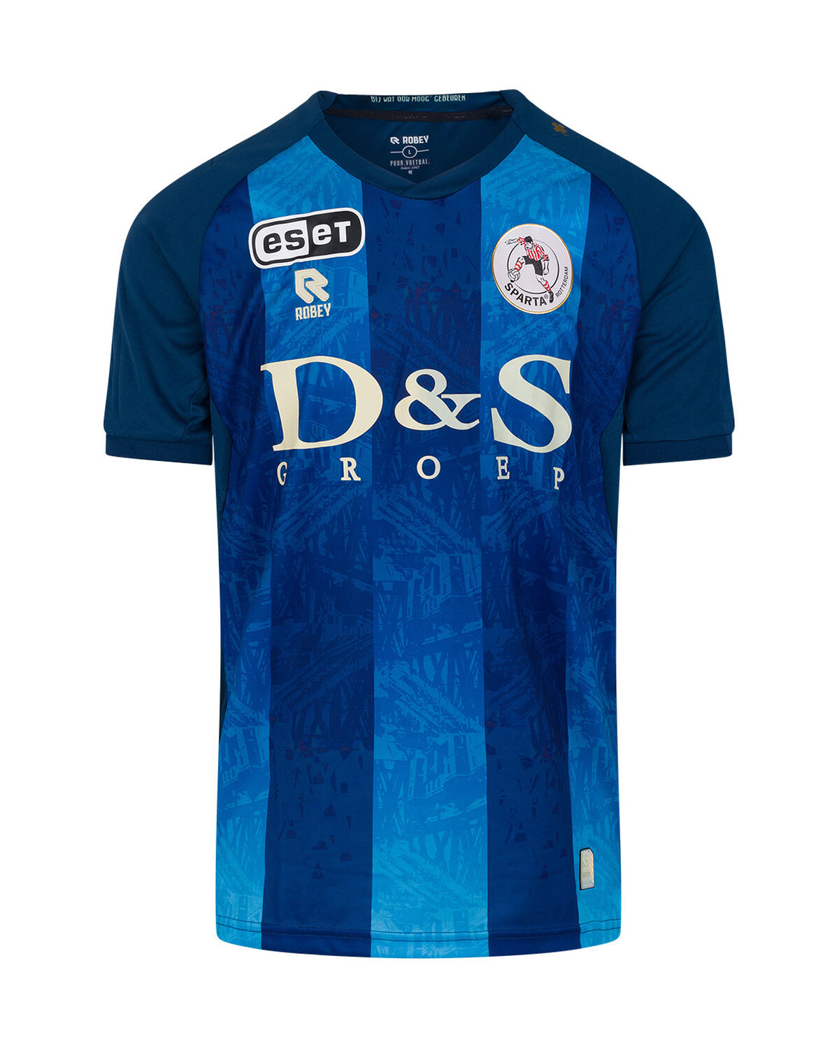 Sparta Match Shirt SS 21/22, Navy/Sky Blue, hi-res