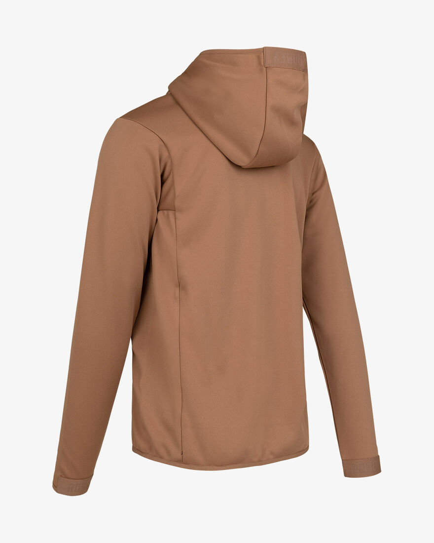 Off Pitch Scuba Full-Zip Hoodie, Brown, hi-res