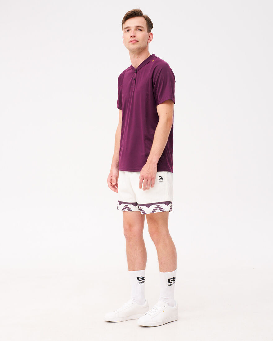 Grand Slam Tennis Henley Tee, Berry, hi-res