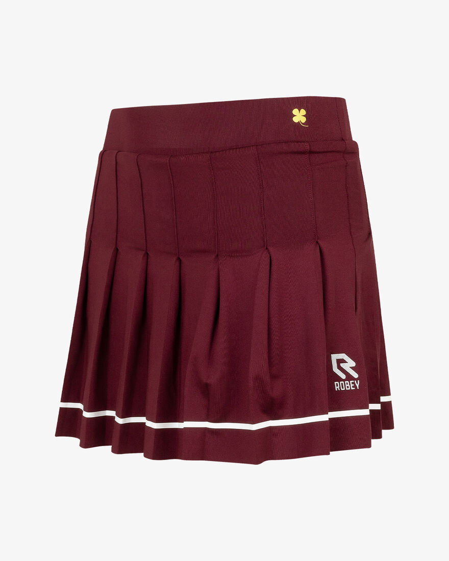Tennis Break Pleated Skirt, Cross Red, hi-res