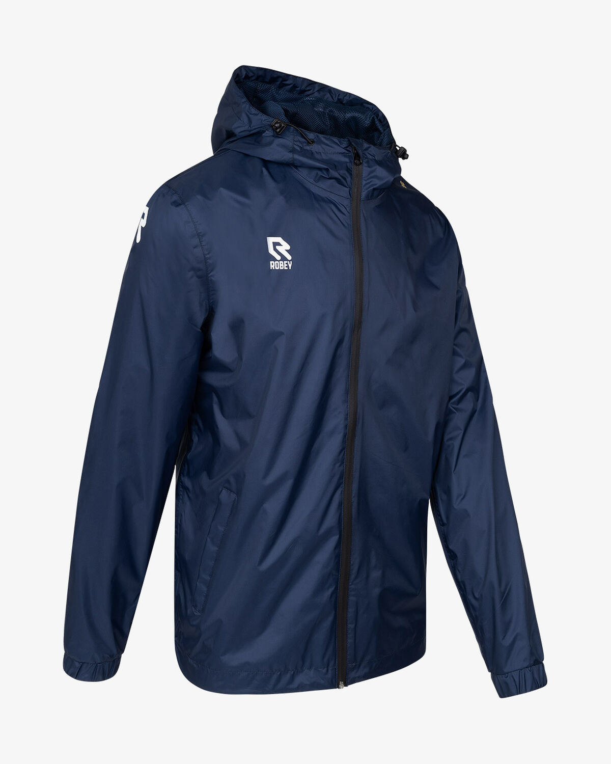 Rain Jacket Hooded, Navy, hi-res