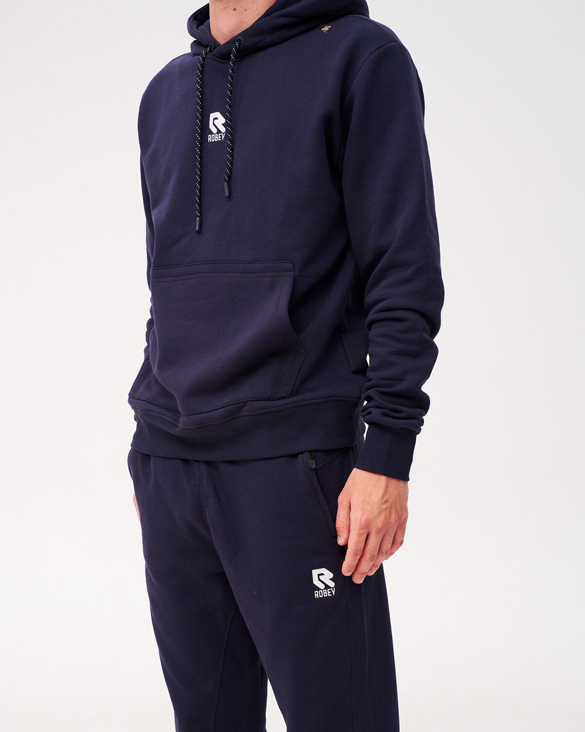 Robey Brand Hoodie, Navy, hi-res